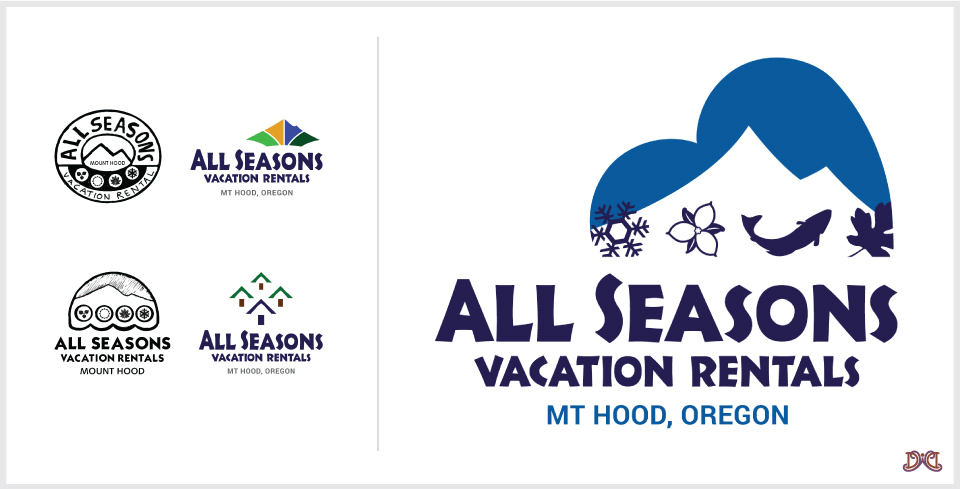 Logo Design Examples of All Seasons Vacation Rental