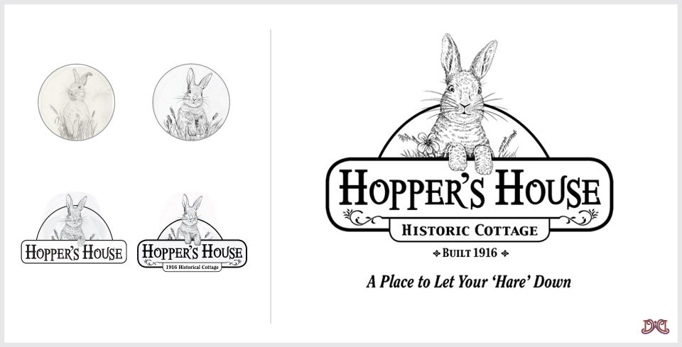 Custom Logo Design Hopper's House