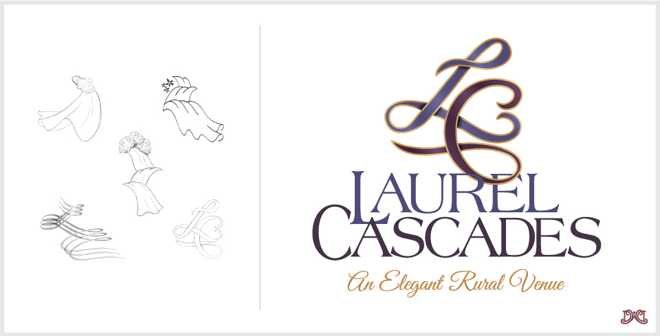 Custom Logo Design for Laurel Cascades
