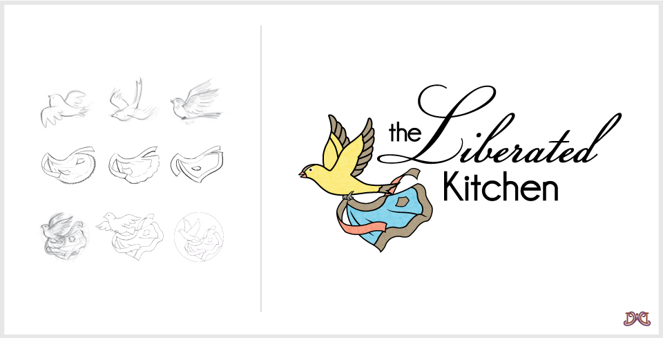 Custom logo design for Liberated Kitchen