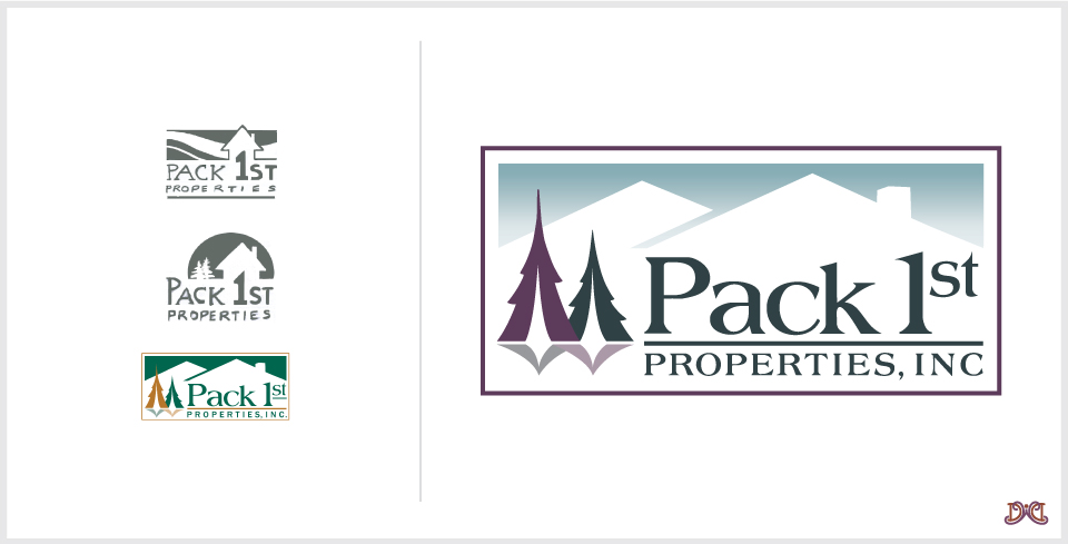 Custom logo design for Pack First Properties