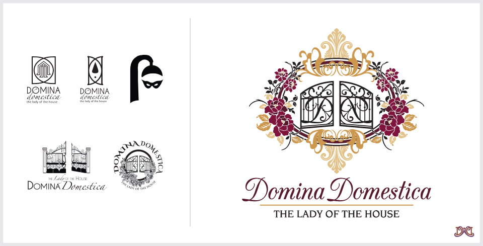 Domina Domestica custom logo design by DesignWise Art