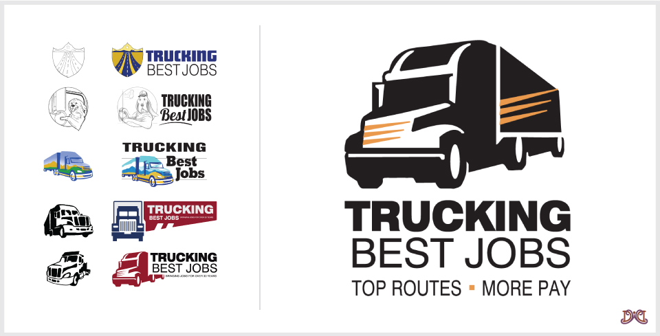 trucking logo design